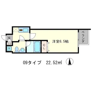 プレサンスNEO京都烏丸【6階】の間取り