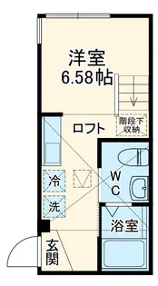 ルリカケス東柏ケ谷【203号室】の間取り