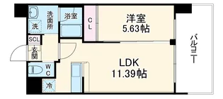 プレジオ塚本ASIAN【5階】の間取り