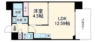 プレジオ塚本ASIAN【5階】の間取り