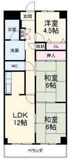 ノルンⅡ 稲本【9階】の間取り