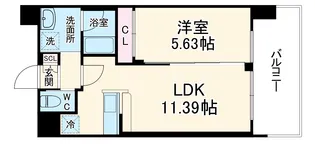 プレジオ塚本ASIAN【8階】の間取り