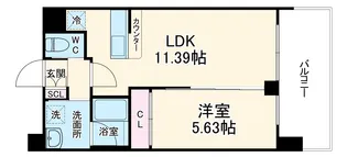 プレジオ塚本ASIAN【10階】の間取り