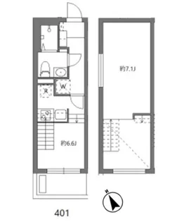 アリカ大森1【4階】の間取り