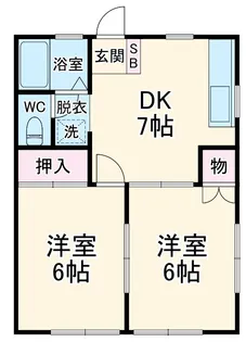 ゆうコーポ【1階】の間取り