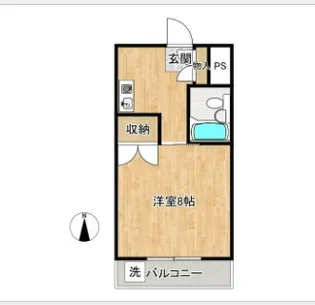メゾンウエストリバー【2階】の間取り