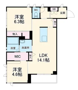 O2 Forest【2階】の間取り