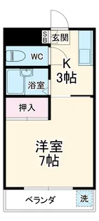 コーポ岱久【207号室】の間取り