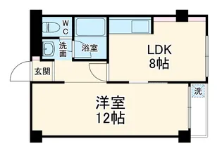 第2本八幡ダイヤモンドマンション【1号室】の間取り