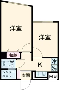パークアベニュー【102A号室】の間取り