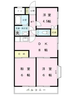 川辺マンション【2階】の間取り