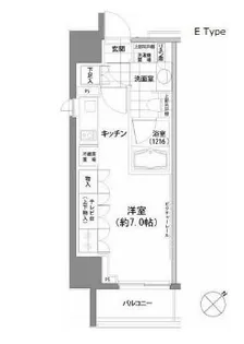 パークハビオ渋谷【5階】の間取り