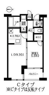 カーザビアンカ【7階】の間取り
