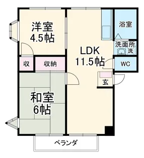 サンシティ鷺沼【101号室】の間取り