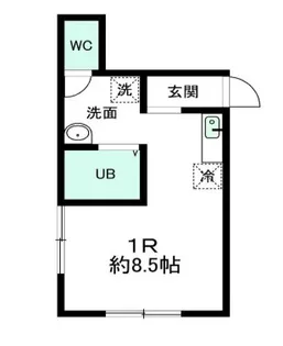 サンシャイン常普請【203号室】の間取り