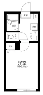 レジデンス江北【1階】の間取り