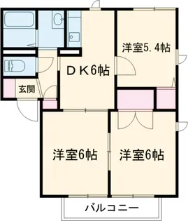 エスペランサB【201号室】の間取り