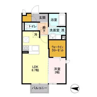 ダイマーレ【1階】の間取り
