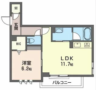 プレミアス【2階】の間取り