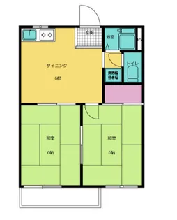 ハイツ上里【202号室】の間取り