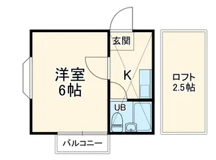 ニューベル白楽【1階】の間取り