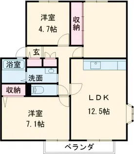 サンビレッジ葉山C棟【1階】の間取り