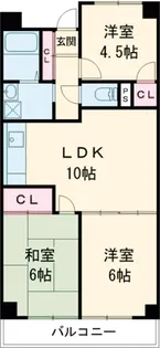 サンシティ前橋【210号室】の間取り