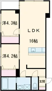 コンフォートステージ【302号室】の間取り