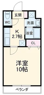 ビザズ【105号室】の間取り