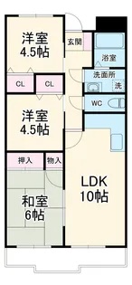 メゾンドフジ【3階】の間取り