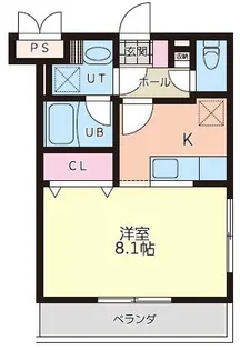 グランプリモ【105号室】の間取り