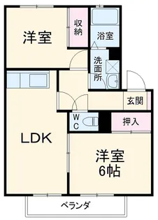 サンビレッジ花畑 E【1階】の間取り