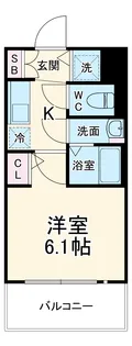 エスリード大阪梅田リュクス【8階】の間取り