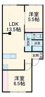 エステート高野台【2階】の間取り