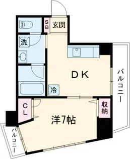 ブルーパロットアヤメ【403号室】の間取り