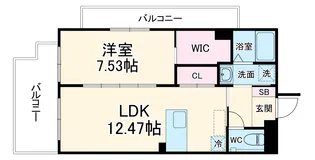 DOMINO STELLA RESIDENCE【4階】の間取り