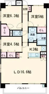 ヴィラーヌ高崎ステーシア【4階】の間取り