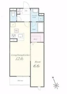 HRⅢ【110号室】の間取り