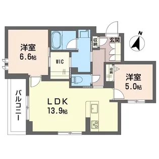 ルクセール タカバ【3階】の間取り