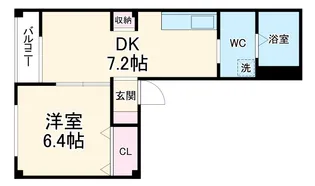 メゾンアーサー【2階】の間取り