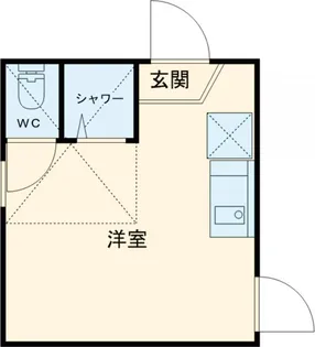 フェリスフロール【1階】の間取り