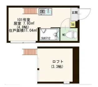 池尻パストラル・ハウス【1階】の間取り