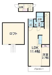 tj residence TOKOROZAWA【106号室】の間取り