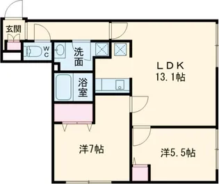 タスキSMART練馬【3階】の間取り