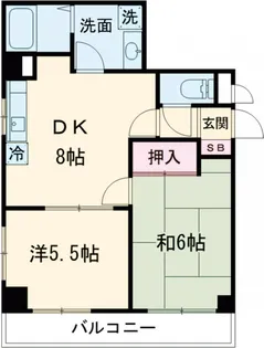 三高・ハイランドハイツ【2階】の間取り