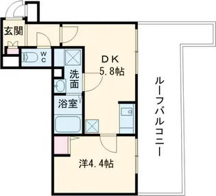 タスキsmart練馬【402号室】の間取り