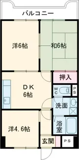 リベール氷川台【4階】の間取り