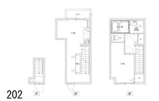 ソナルクレイシア下北沢【202号室】の間取り
