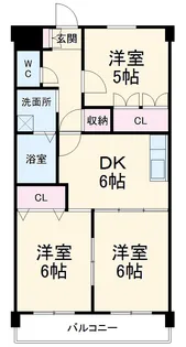 リアライズ甚目寺【601号室】の間取り