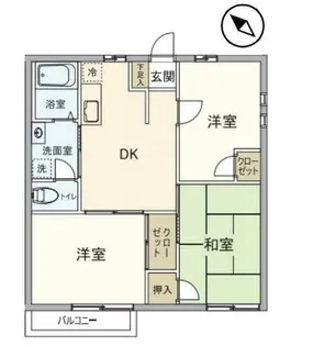 ファミール河本【202号室】の間取り